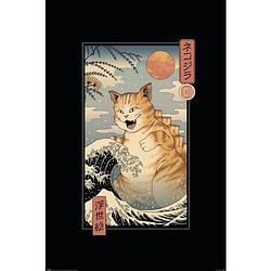 Foto van Pyramid vincent trinidad catzilla ukiyoe poster 61x91,5cm