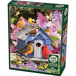 Foto van Cobble hill puzzle 1000 pieces - spring birdhouse