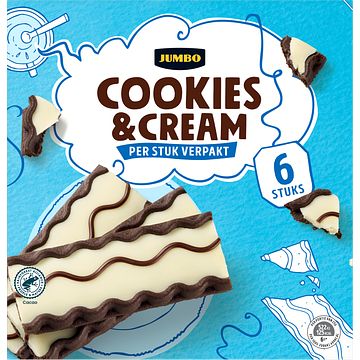 Foto van Jumbo cookies & cream 6 stuks