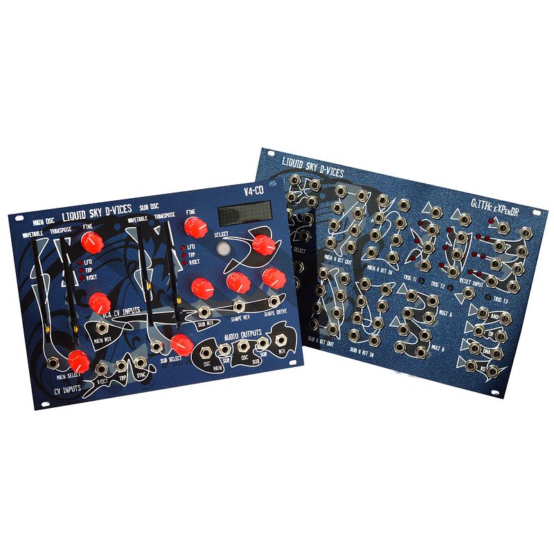 Foto van Liquid sky d-vices set1 eurorack modules