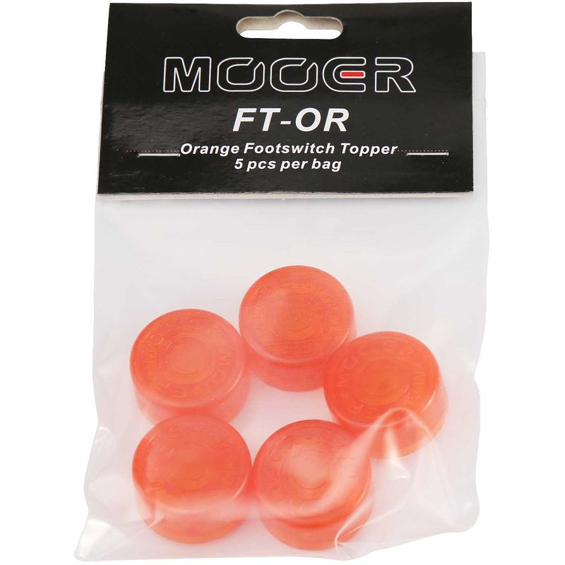 Foto van Mooer candy footswitch topper orange (set van 5)