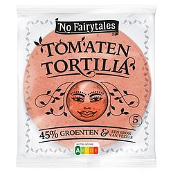 Foto van No fairytales tomaten tortilla 5 stuks 200g bij jumbo