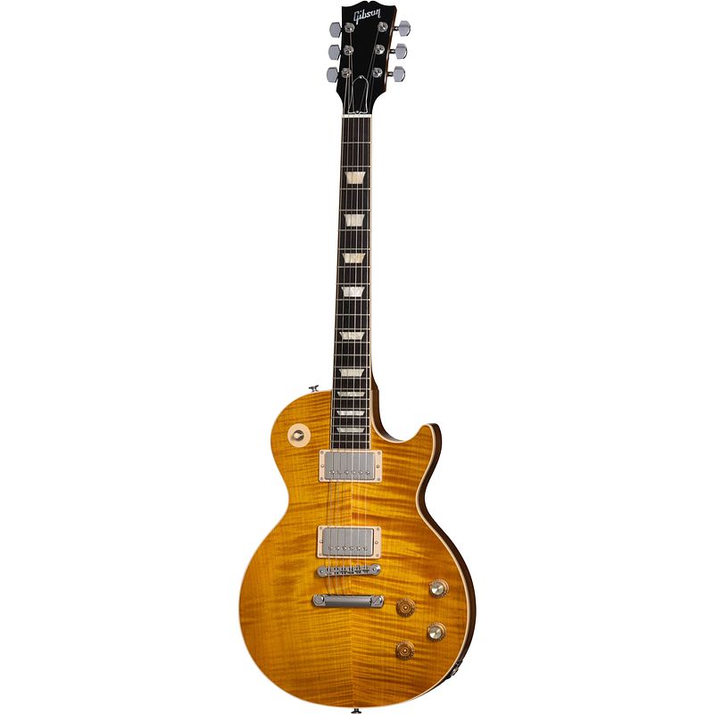 Foto van Gibson kirk hammett "greeny" les paul standard greeny burst elektrische gitaar met koffer en accessoire kit