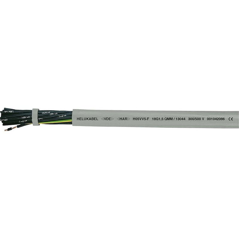 Foto van Helukabel h05vv5-f (nyslyö-jz) stuurstroomkabel 3 g 0.50 mm² grijs 13001-500 500 m