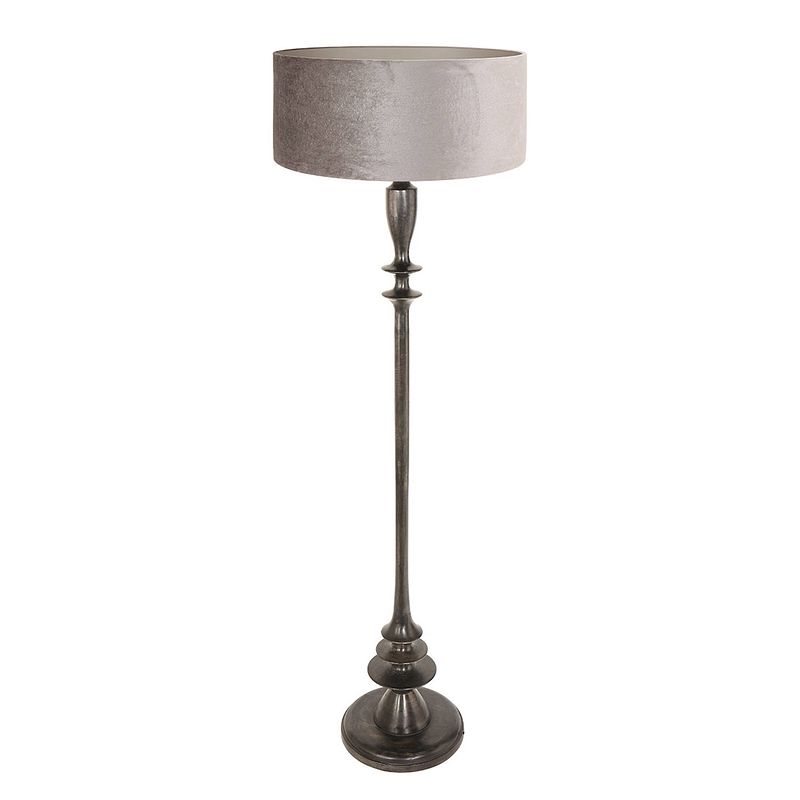 Foto van Steinhauer bois vloerlamp -- antiekzwart en zilver