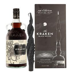 Foto van Kraken black spiced + deterring candle 70cl rum