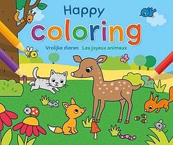 Foto van Kleurboek happy coloring - vrolijke dieren
