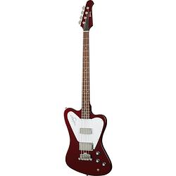 Foto van Gibson non-reverse thunderbird sparkling burgundy elektrische basgitaar met koffer