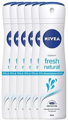 Foto van Nivea fresh natural deodorant spray voordeelverpakking