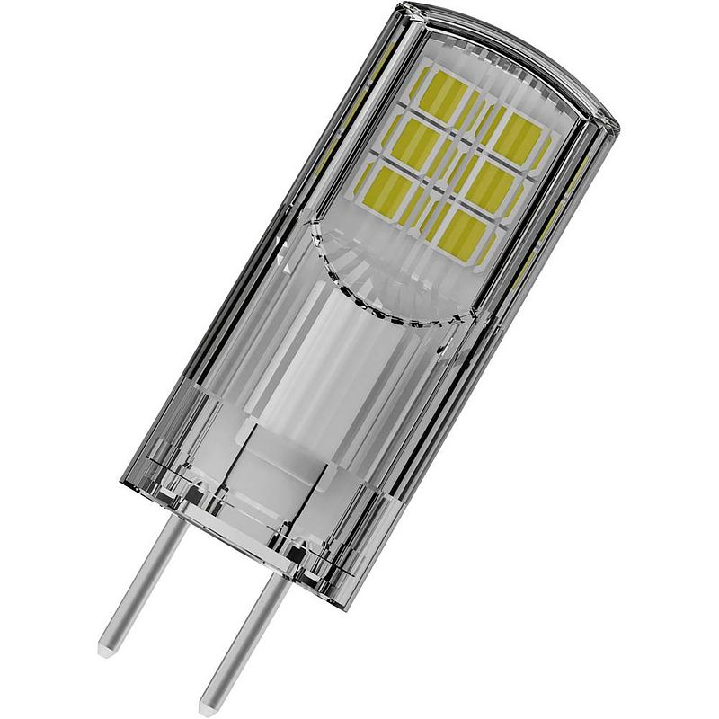 Foto van Osram 4058075432123 led-lamp energielabel f (a - g) gy6.35 ballon 2.6 w = 30 w warmwit (ø x l) 14 mm x 40 mm 1 stuk(s)