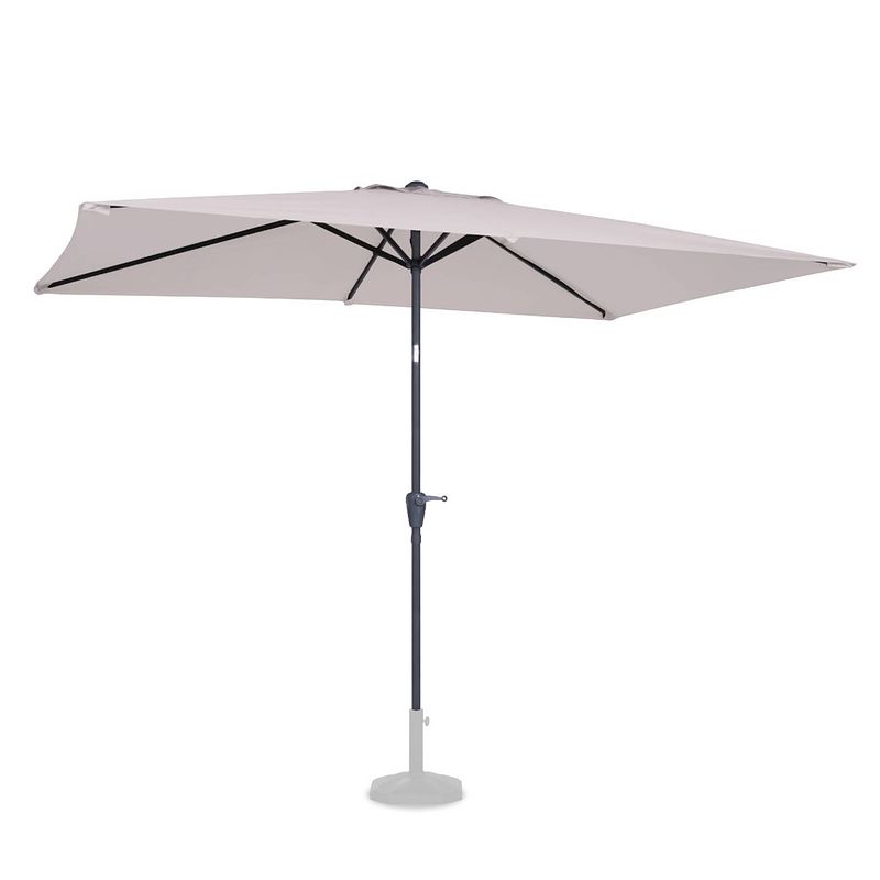 Foto van Vonroc premium parasol rapallo 200x300cm - kantelbaar - uv werend upf 50+ doek - beige - incl. duurzame beschermhoes