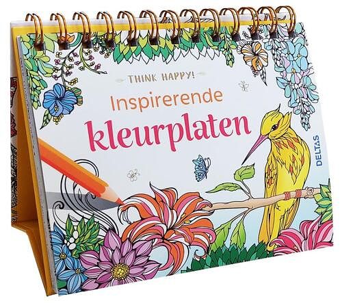 Foto van Think happy! inspirerende kleurplaten - spiraalgebonden (9789044763928)