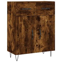 Foto van Infiori dressoir 69,5x34x90 cm bewerkt hout gerookt eikenkleurig