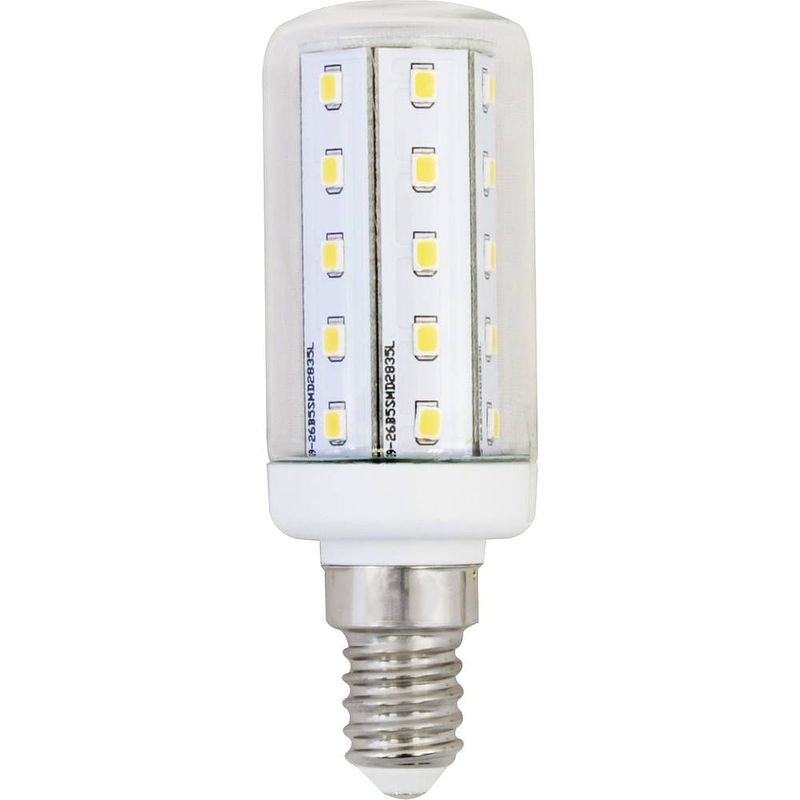 Foto van Lightme lm85100 led-lamp energielabel f (a - g) e14 ballon 4 w = 35 w warmwit (ø x l) 30 mm x 89 mm 1 stuk(s)