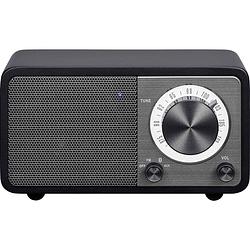 Foto van Sangean wr-7 genuine mini tafelradio vhf (fm) bluetooth herlaadbaar zwart