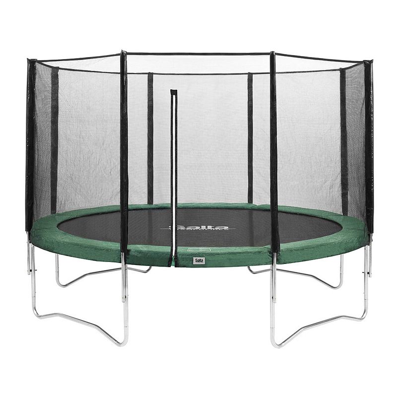 Foto van Salta combo trampoline rond met veiligheidsnet - 366 cm - groen