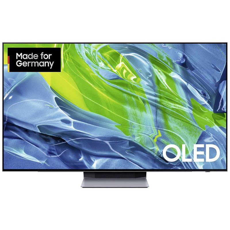 Foto van Samsung gq55s95ba oled-tv 138 cm 55 inch energielabel g (a - g) dvb-t2, dvb-c, dvb-s2, uhd, smart tv, wifi, pvr ready, ci+* zilver