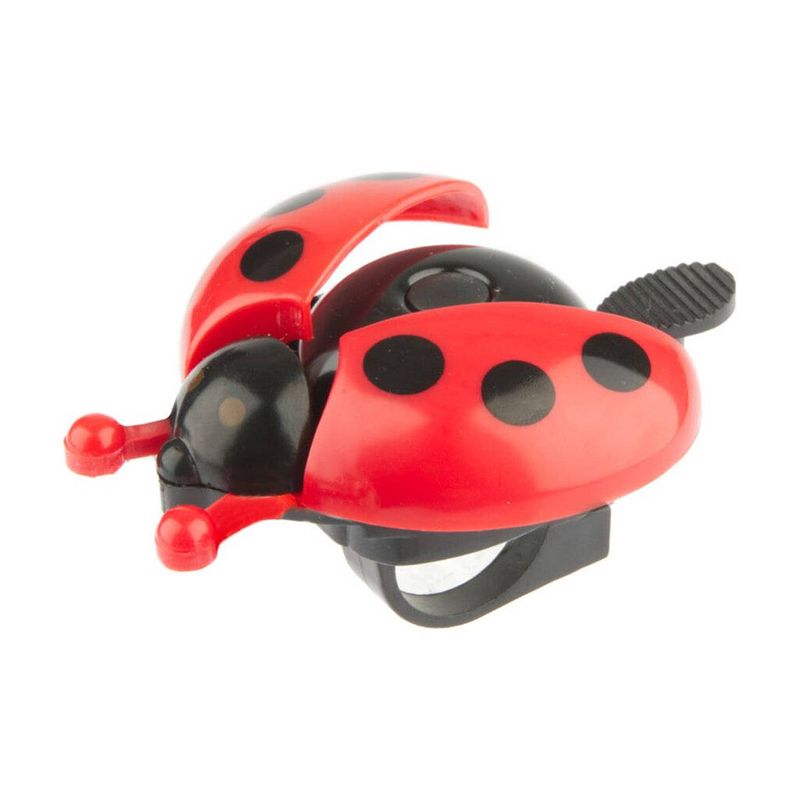 Foto van Pexkids bicycle pexkids ladybugs met open vleugels rood/zwart