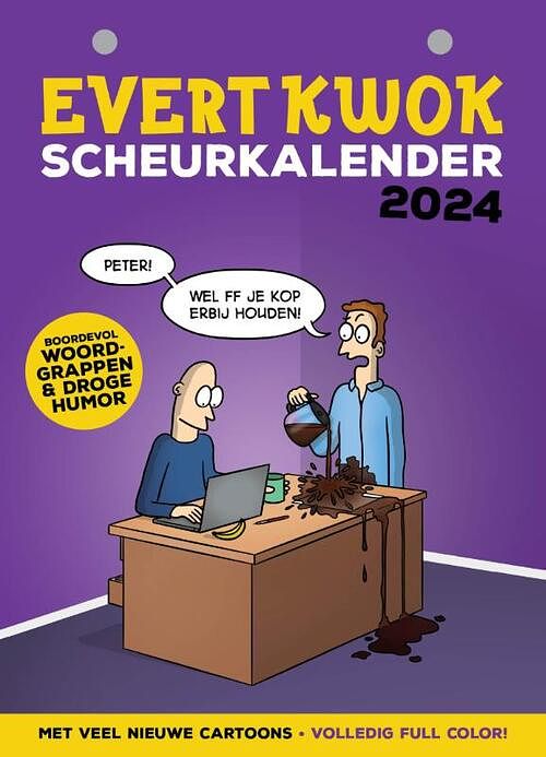 Foto van Evert kwok scheurkalender 2024 - eelke de blouw, tjarko evenboer - paperback (9789083295824)