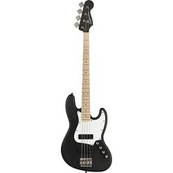 Foto van Squier contemporary active jazz bass hh flat black mn