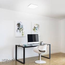 Foto van Müller-licht milex 20500084 led-plafondlamp voor badkamer 24 w warmwit wit