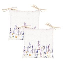 Foto van Haes deco - set van 2 sierkussens - 40x40x4 cm - 100% katoen - lavender field