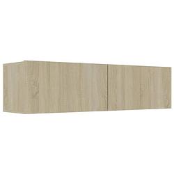 Foto van The living store televisiekast tv s - sonoma eiken - 120 x 30 x 30 cm