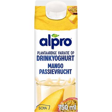 Foto van Drinkyoghurt, protein en kwark | alpro plantaardige variatie op drinkyoghurt mangopassievrucht gekoeld 750ml aanbieding bij jumbo