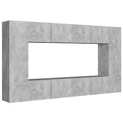 Foto van The living store tv-meubel betongrijs - 80 x 30 x 30 cm (l) 30.5 x 30 x 60 cm (m)