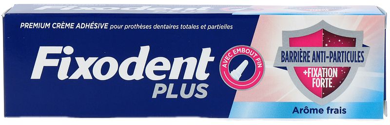 Foto van Fixodent plus antibacteriële technologie kleefpasta