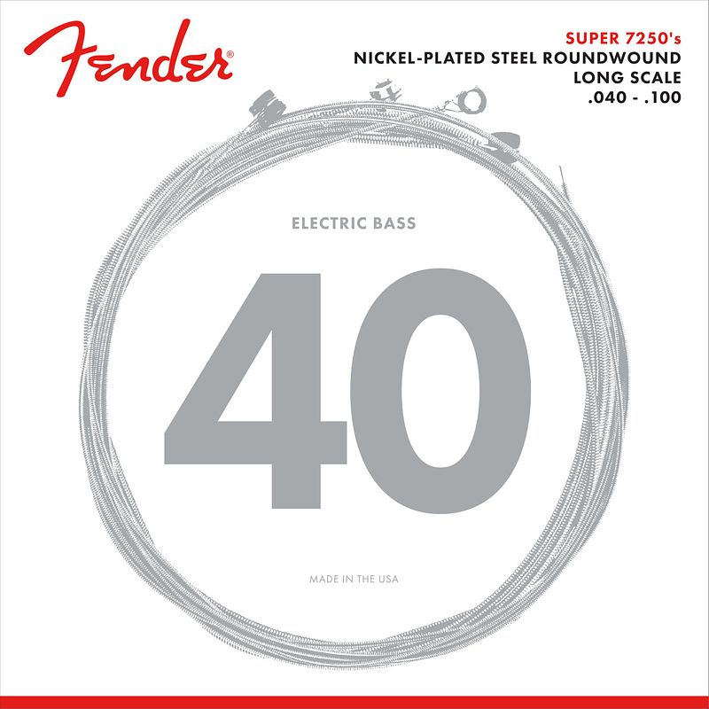 Foto van Fender 7250l super 7250s nps roundwound snarenset light