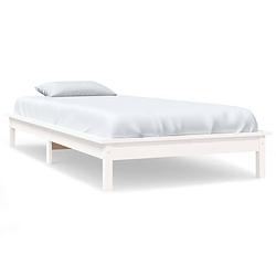 Foto van The living store bed - klassiek houten - 90 x 200 cm - massief grenenhout