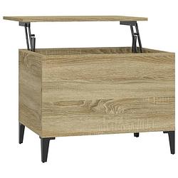 Foto van The living store salontafel lift top - sonoma eiken - 60 x 44.5 x 45 cm - duurzaam materiaal