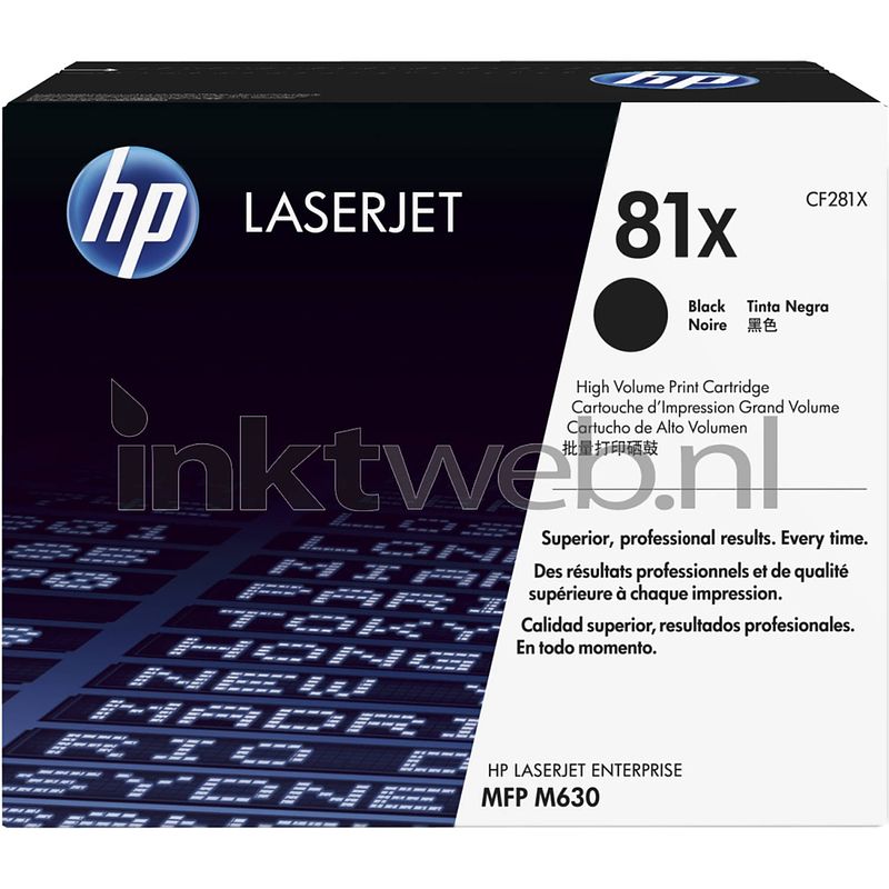 Foto van Hp 81x zwart toner