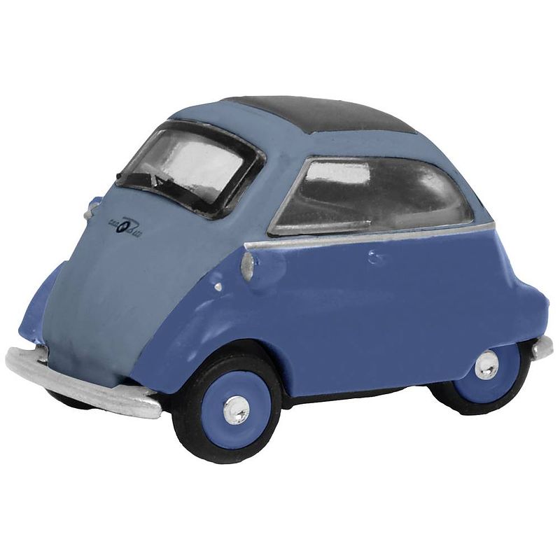 Foto van Schuco 452669900 h0 bmw isetta blauw met grijze softtop