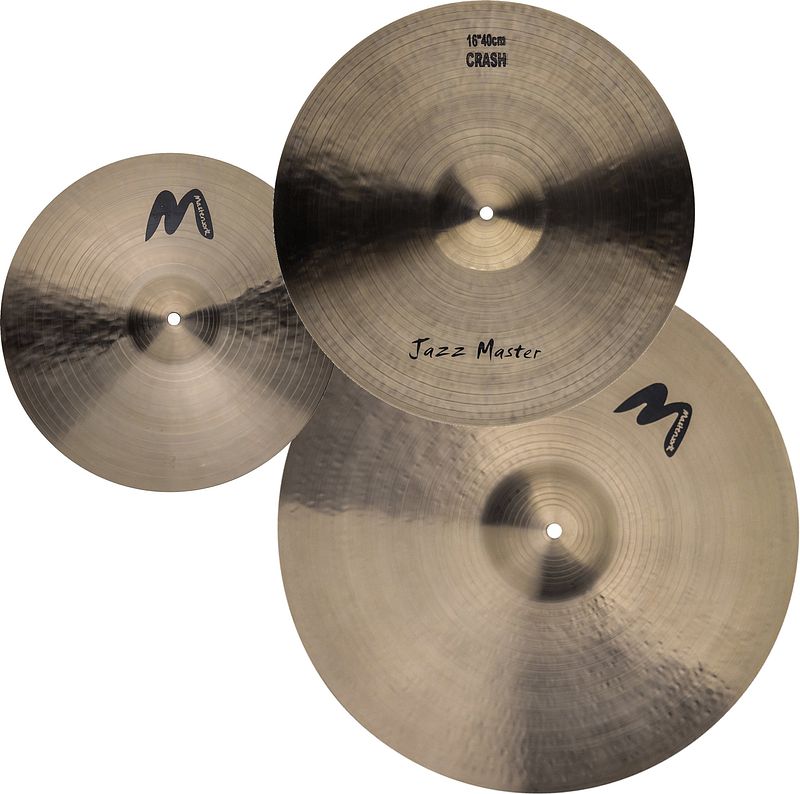 Foto van Masterwork jazz master cymbal set bekkenset 14-16-20