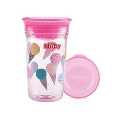 Foto van Nuby 360° wonder cup uit tritan 300ml roze 6m+