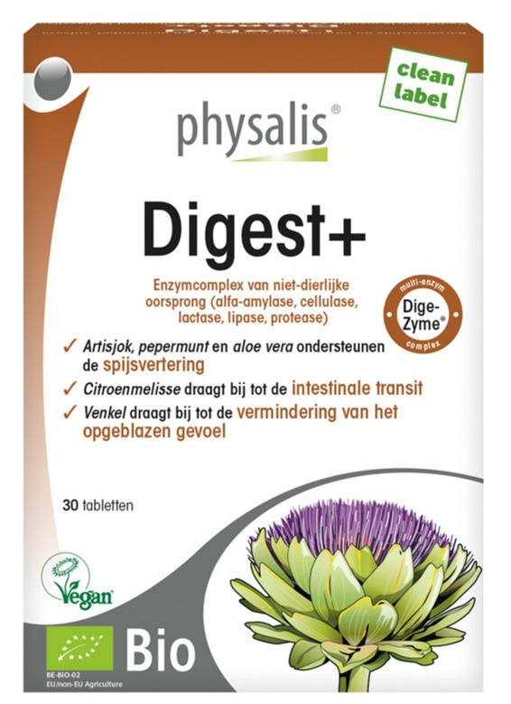 Foto van Physalis digest+ biologische tabletten