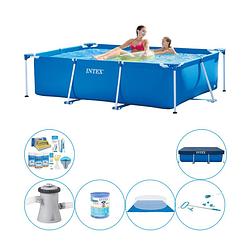 Foto van Intex frame pool rechthoekig 220x150x60 cm - zwembad met accessoires