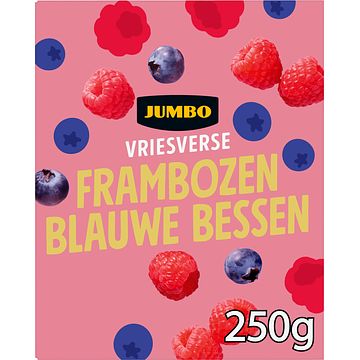 Foto van Jumbo vriesverse frambozen blauwe bessen 250g