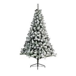 Foto van Tweedekans kunst kerstboom imperial pine 525 tips met sneeuw 180 cm - kunstkerstboom