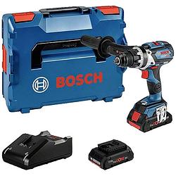 Foto van Bosch professional gsr 18v-110 c 0.601.9g0.10b accu-schroefboormachine 18 v 4.0 ah li-ion brushless, incl. 2 accus, incl. bluetooth-module, incl. lader, incl.