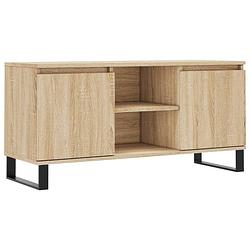 Foto van Vidaxl tv-meubel 104x35x50 cm bewerkt hout sonoma eikenkleurig