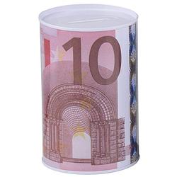 Foto van Geld 10 euro biljet spaarpotje 8 x 11 cm - spaarpotten