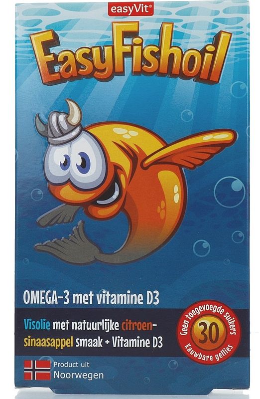 Foto van Easyvit easyfishoil kauwbare gellies