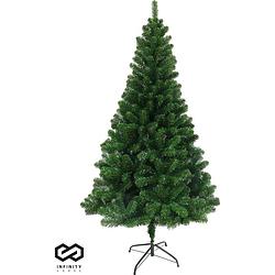 Foto van Infinity goods kunstkerstboom - 180 cm - realistische kunststof kerstboom - metalen standaard - zonder verlichting -