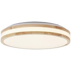 Foto van Brilliant g99525/75 laskos led-plafondlamp led energielabel: f (a - g) 22 w hout (mat), wit