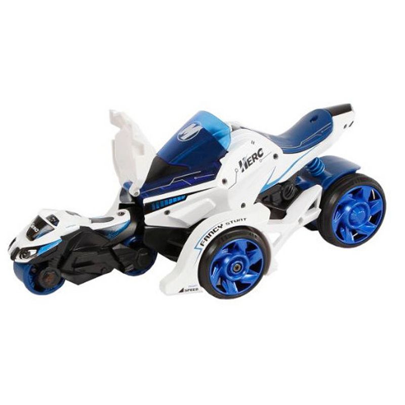 Foto van Toys amsterdam katapult-auto jongens 18 cm staal blauw/wit 2-delig