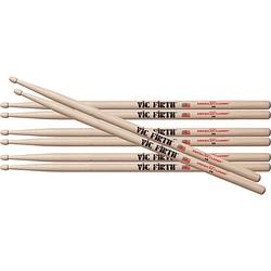 Foto van Vic firth p5a.3-p5a.1 american classic 5a drumstokken met houten tip (4 paar)