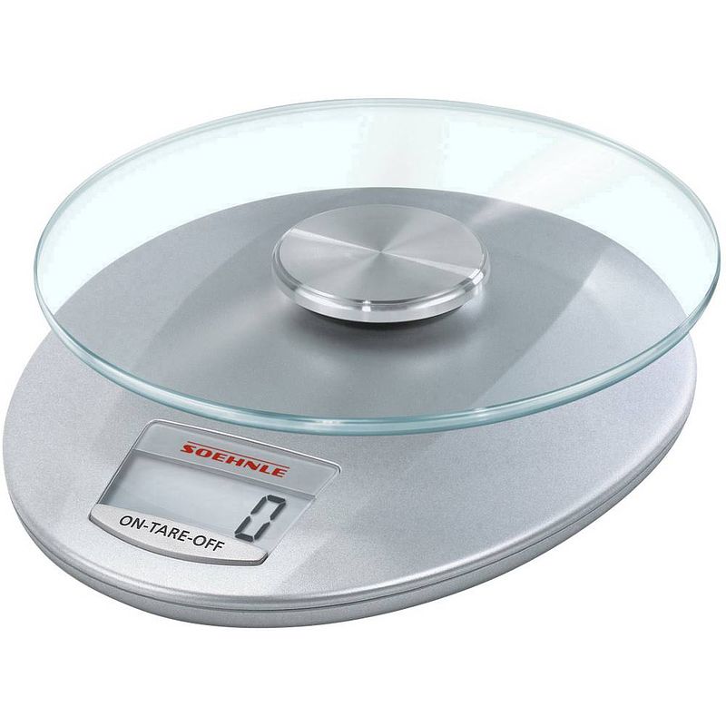 Foto van Soehnle kwd roma silver digitale keukenweegschaal digitaal weegbereik (max.): 5 kg zilver